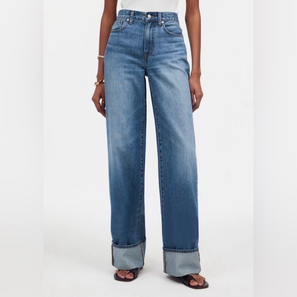 Madewell | Superwide Leg Cuffed Jeans | 29P‎ | Excellent condition!!